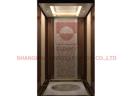 Hotel Elevator Hunian Kecil Dengan Lantai PVC Dan Traksi Drive