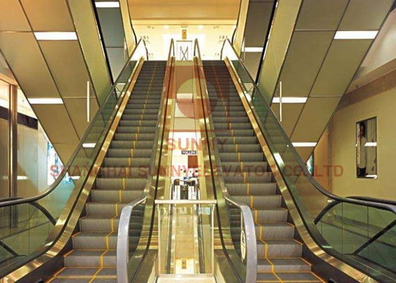 35 Angle Indoor Shopping Mall Eskalator Walkway Dengan Perlindungan Skirting