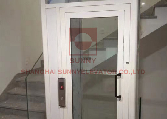 3 Lantai Kecil Lantai PVC Rumah Tinggal Elevator Lift Untuk Rumah Tinggal