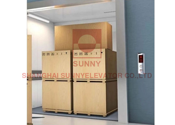 VVVF Drive Freight Elevator dengan Kapasitas Beban 1000kg dan Desain Pintu Sisi