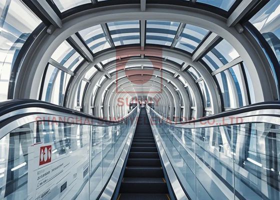 Pilih Handrail 600/ 800/ 1000mm Step Width Escalator Untuk Mal Perbelanjaan