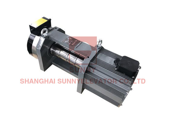 220V / 380V lift sabuk mesin traksi untuk lift rumah 320kg ~ 1000kg