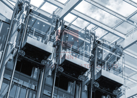 1,75m / S Ruang Mesin Stainless Steel Kurang Lift 6 Angkat Penumpang