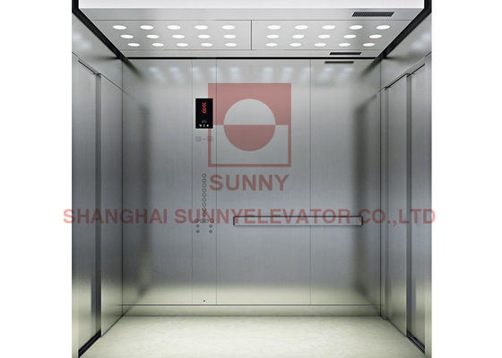 Lift tempat tidur rumah sakit baja tahan karat dengan beban 1600 kg dan kecepatan 1 ~ 2.5m / s untuk transportasi pasien