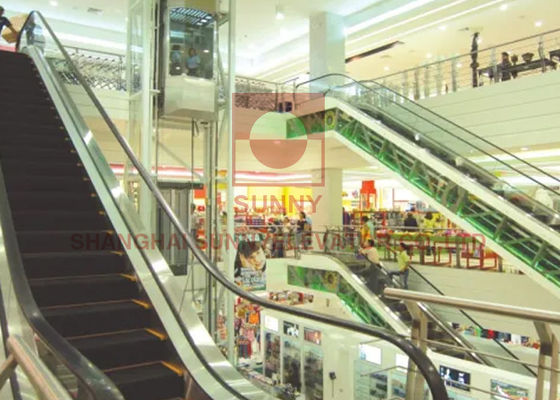4500p Residential Metro Balustrade 600mm Eskalator Otomatis Dalam Ruangan Luar Ruangan