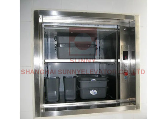 Stainless Steel 1.1kw 100lb Layanan Rumah Hidrolik Dumbwaiter Lift