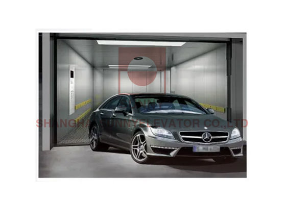 Lantai Granit 3000kg 0,25m / S Lift Lift Mobil Stainless Steel Tanpa Kamar
