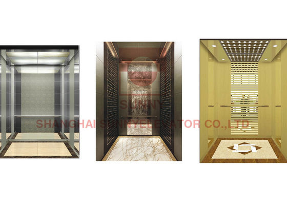 Lift Penumpang MRL Listrik Ringkas Bepergian Cepat Dengan Pencahayaan LED