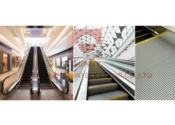 0.5m/S Kecepatan VVVF Control Escalator komersial dalam ruangan dengan sudut 30 derajat untuk mal belanja