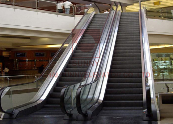VVVF 800mm Shopping Mall Residential Eskalator Tangga Kaca Tempered