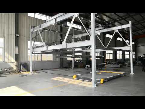 2 Post Double Auto Parking Lift Sistem Parkir Mobil Hidrolik Lift 2.5t