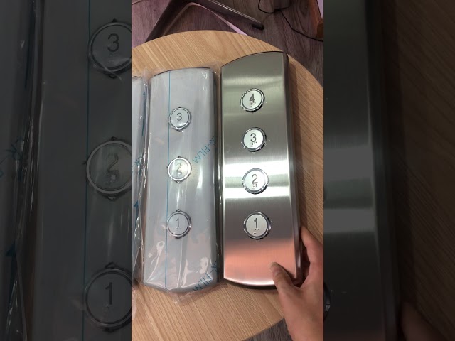 LOP yang Dipasang di Dinding Lift dengan Layar Dot Matrix Kaca Tempered untuk Suku Cadang Lift